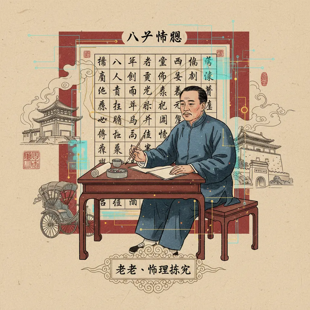 算八字命盤 - 老舍