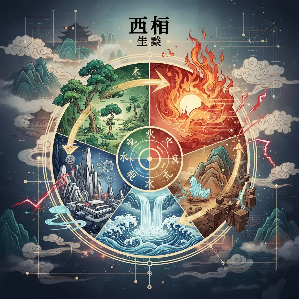 五行生剋 - 五行