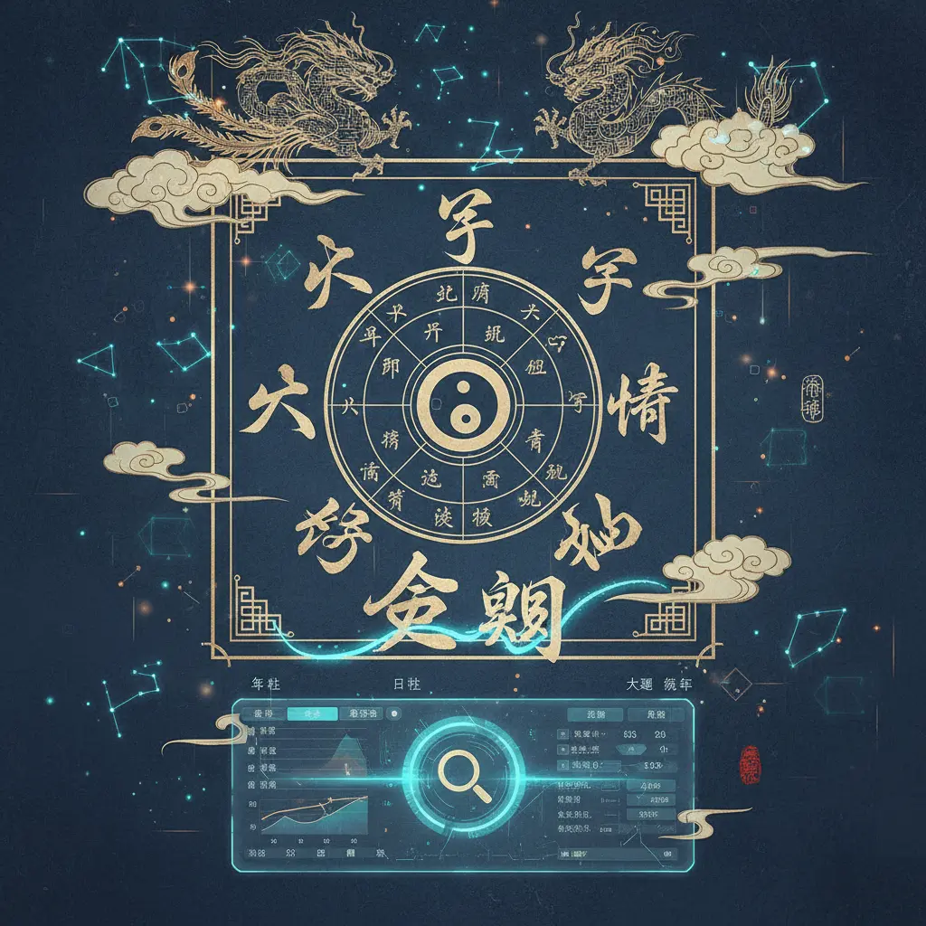 八字 查詢 - 八字命盤