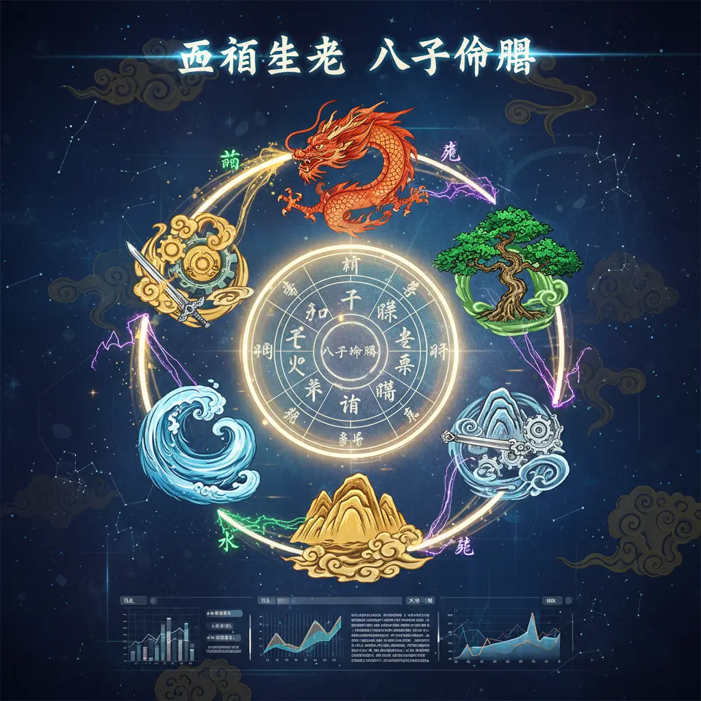 八字命盤 - 五行生剋