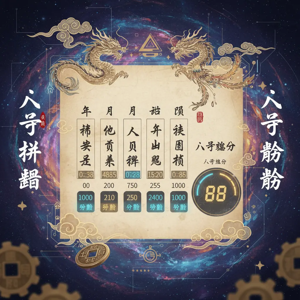 八字分數 - 八字排盤