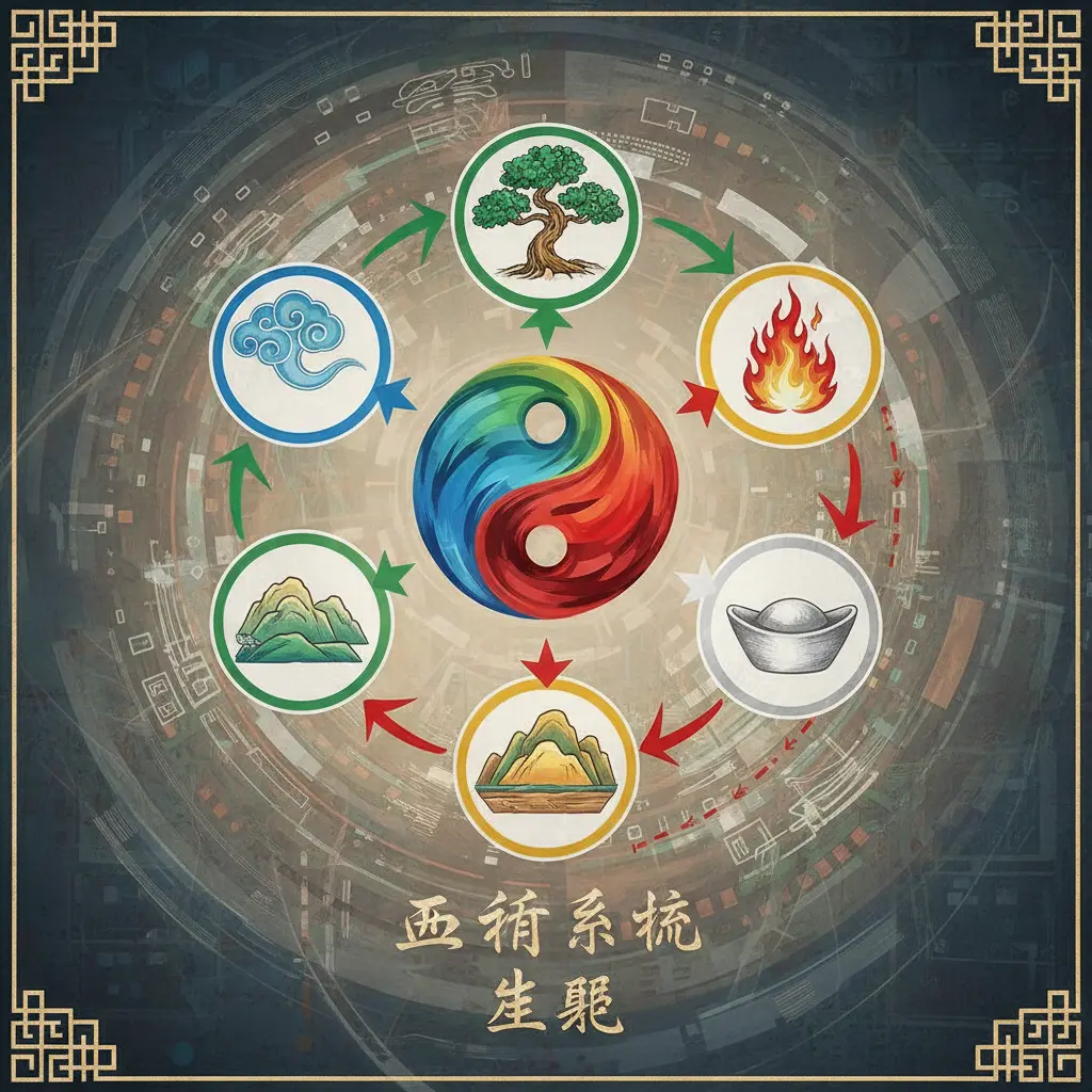 五行生剋 - 五行系統