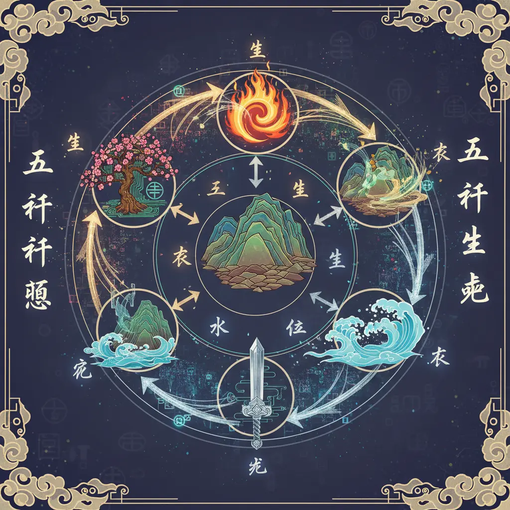 五行生剋 - 五行思想